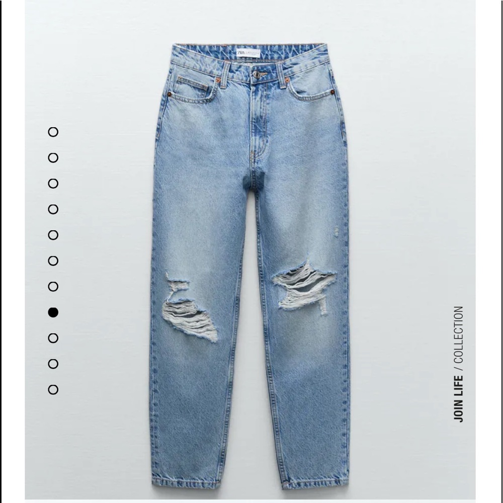 zara classic mom fit jeans